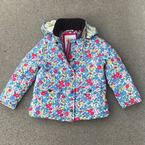 Mini Boden Jackets & Coats Mini Boden Quilt Floral Print Jacket